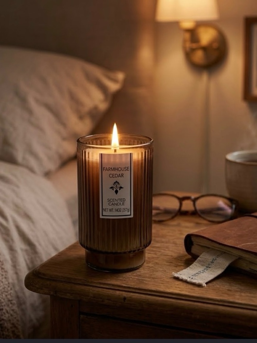 Farmhouse Cedar Scented Candle